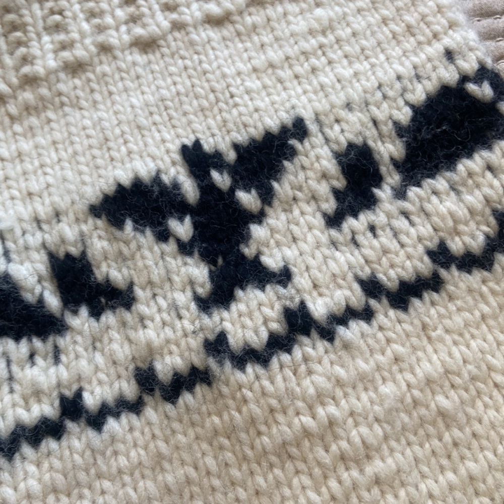 Wool Cowichan Baby Bunting Bag - Picture 6 of 8